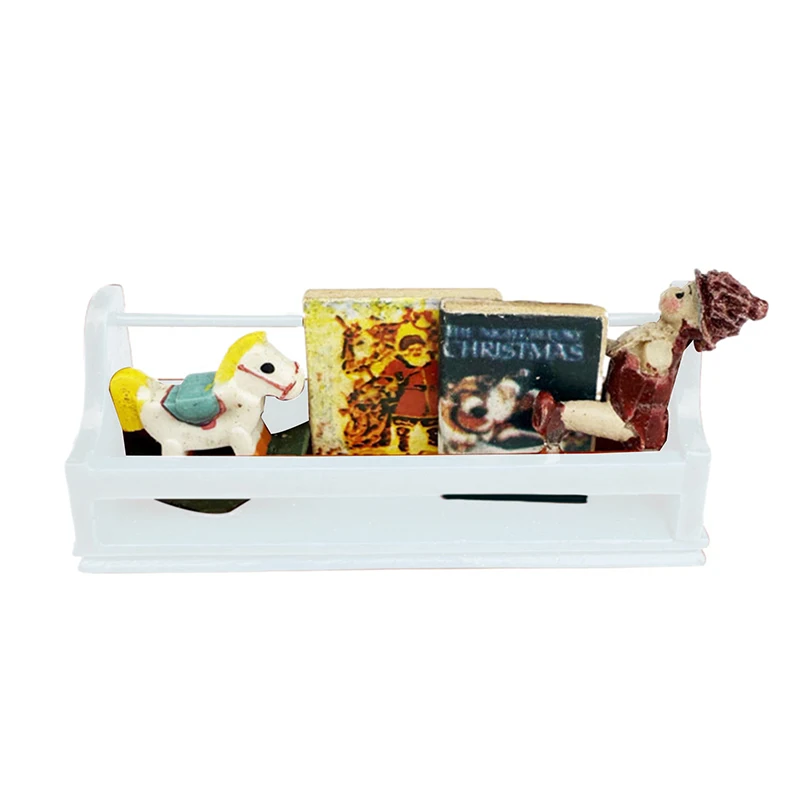 1Pc 인형집 미니 신문꽂이 1:12 벽장 책장 모델 인형집 미니어처 장식 장난감 액세서리-장난감