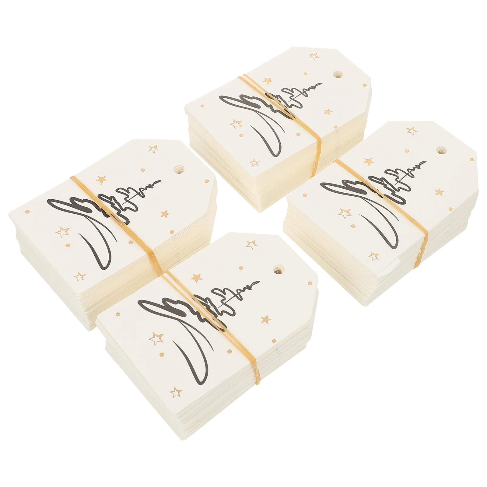 200 قطعة بطاقة عيد الميلاد العلامات الزخرفية مطلية بالذهب ملصقات هدايا عيد الميلاد معلقة علامات ورقية شجرة عيد الميلاد ديكور معلق ملصقات الهدايا #1