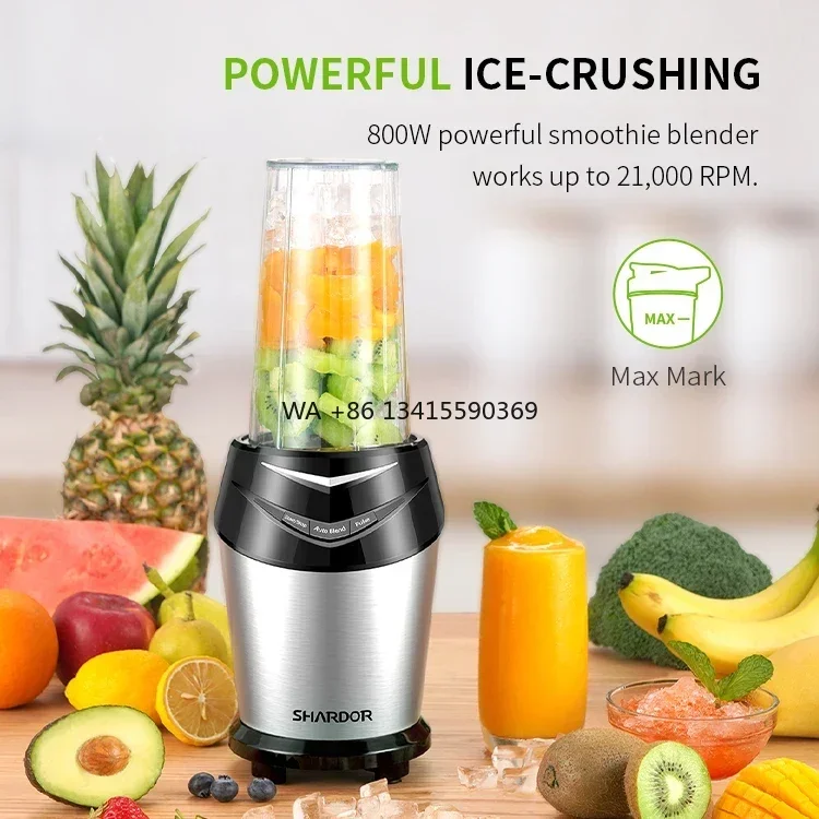

Portable Blender 3 Bottles Travel Cups Fruit Smoothie Personal Mini Blender And Mixer