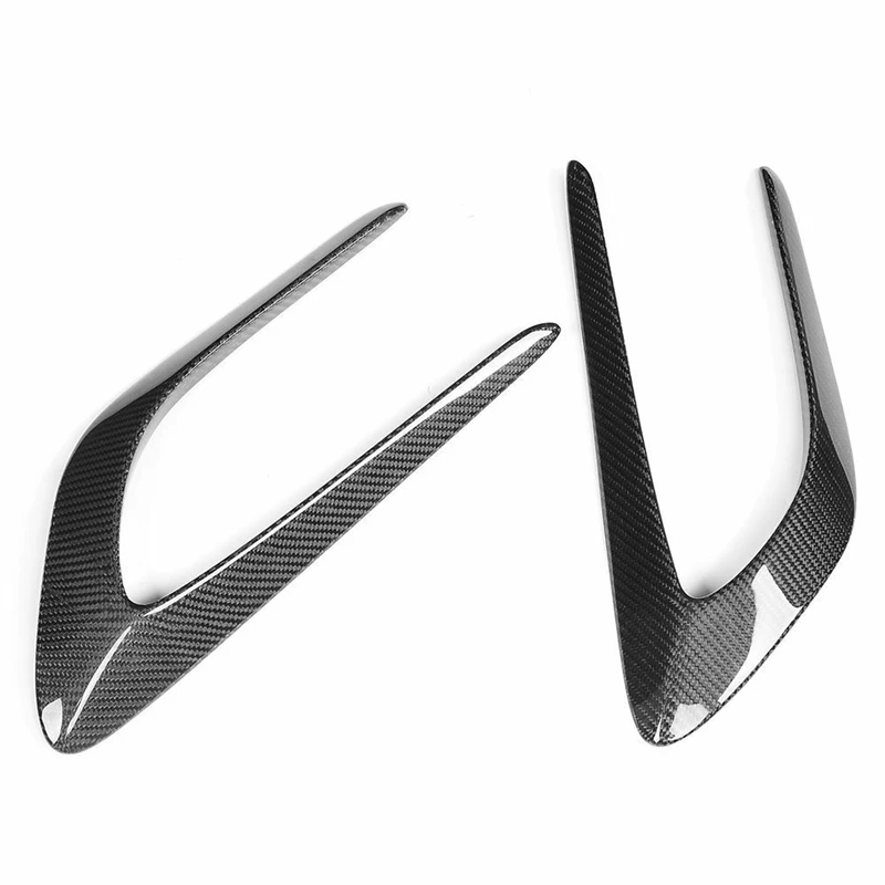 Carbon Fiber Front Side Air Intake Vent Fins For Mercedes Benz W205 C63 AMG 4Door 2015-18-Boom