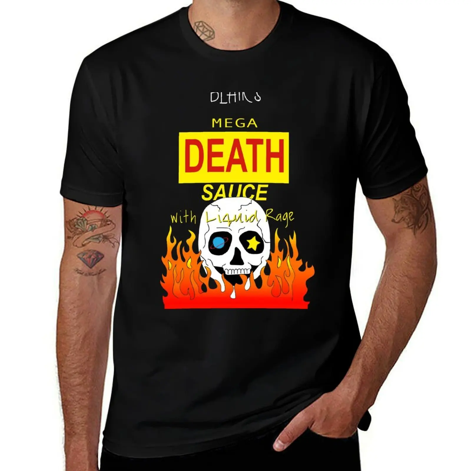 Blair's Mega Death Sauce T-Shirt Vintage Style Printed Top T-Shirt
