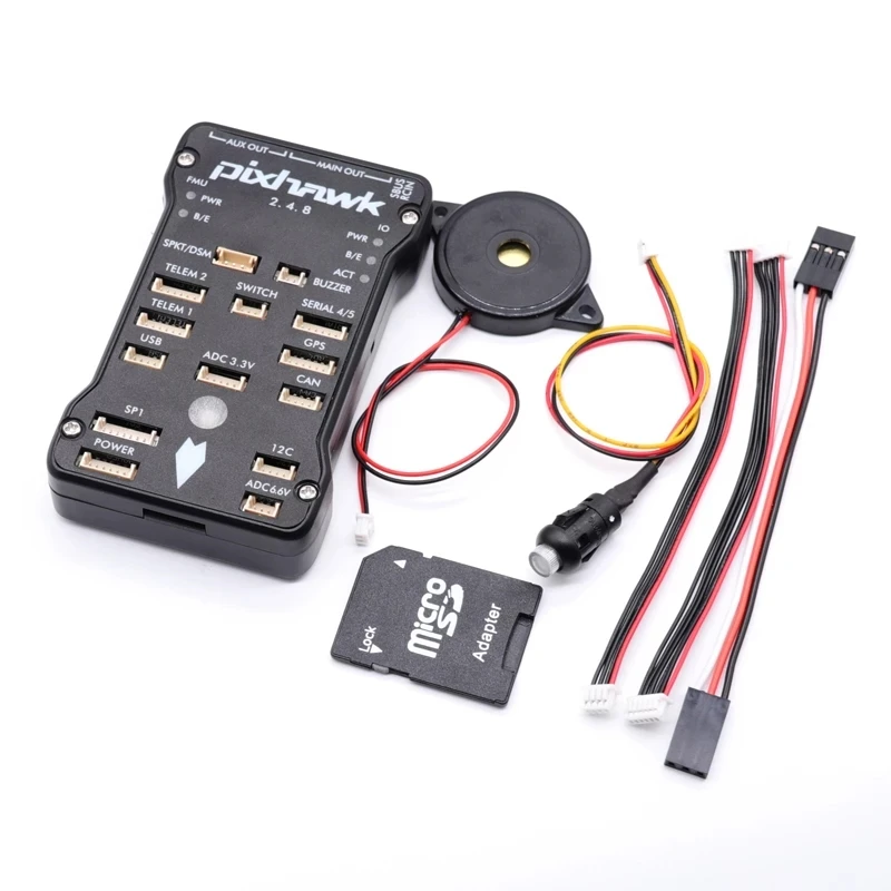 PX4 PIX 2.4.8 Flight Controller -M8N GPS 500MW 915Mhz Radio Wireless Telemetry Set OSD PPM Module