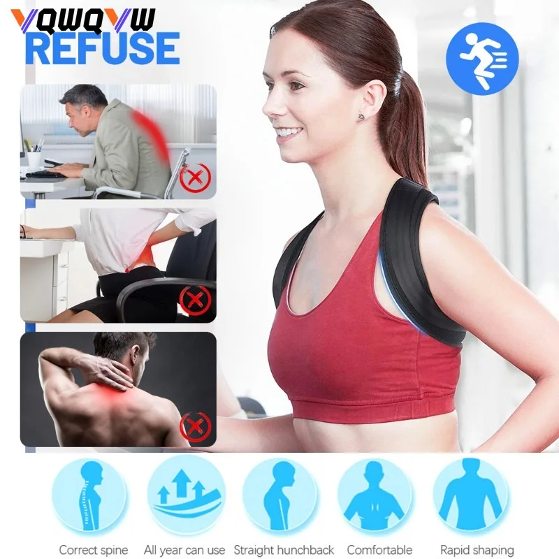 1Pcs Back Support Belt for Humpback Correction,Adjustable Posture Corrector for Women and Men, Spine Pain Relief Brace