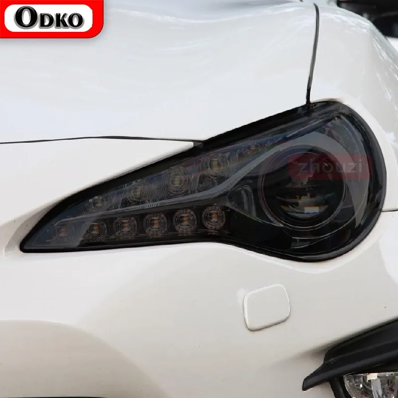 

2 шт. для Toyota 86 GT GR86 12-20 21-2022 Автомобильная лампа, пленка для фар, черная защитная пленка, защитная прозрачная наклейка из ТПУ