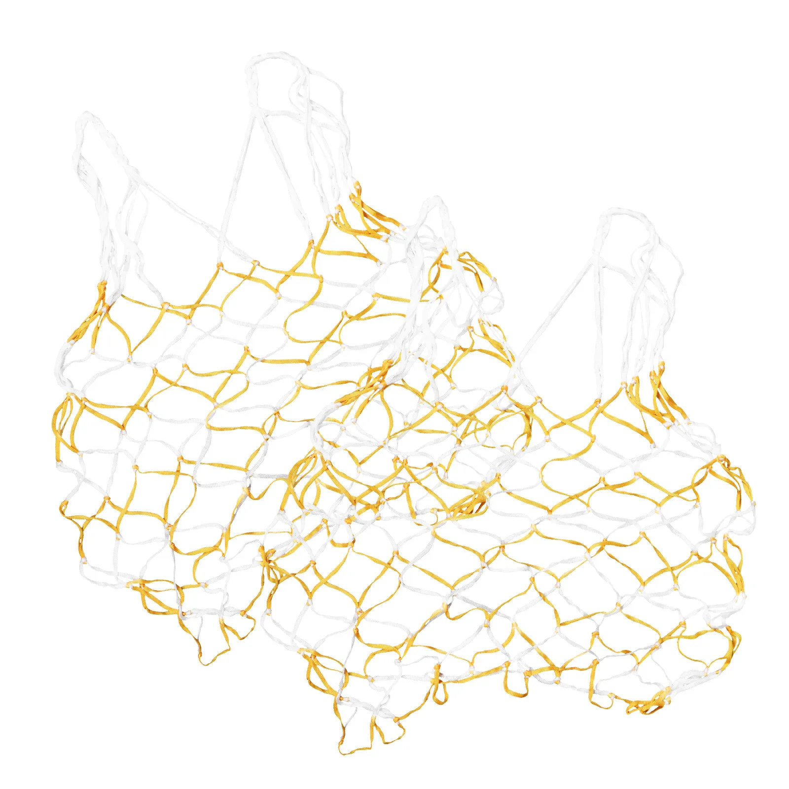 

2pcs Ball Net Bag Large Capacity Heavy Duty For Basketball Football Soccer Volleyball Portable Mesh Storage Sports Ball Carrier