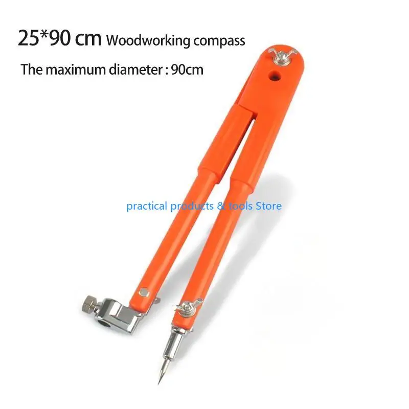 77JB 25/40cm Profissional Carpenter Lápis Compasss diâmetro Divisores ajustáveis ​​Marcando e