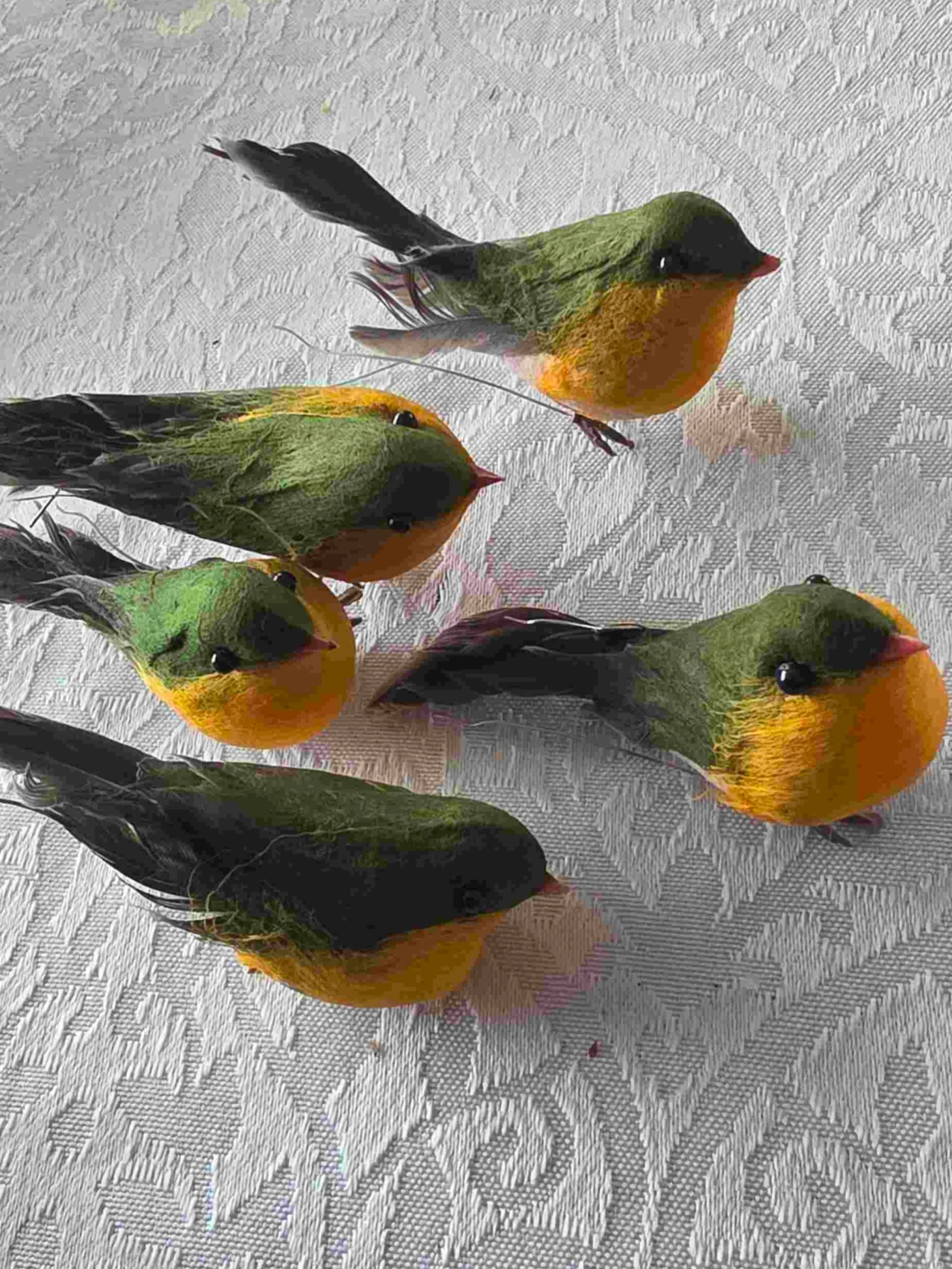 رغوة وهمية الاصطناعية روبن الطيور شجرة عيد الميلاد الديكور الحرفية محاكاة ريشة الطيور الزفاف حديقة المنزل ساحة زخرفة #4