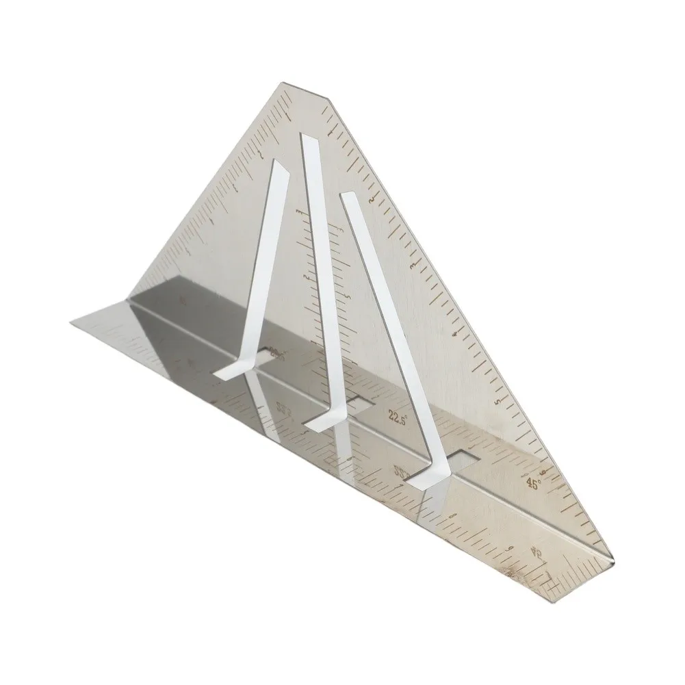 Triangular Angle Gauge Woodworking Layout Tool For Pipe Cutting Anti-Warping Structure Hypotenuse Flange Design Ruler