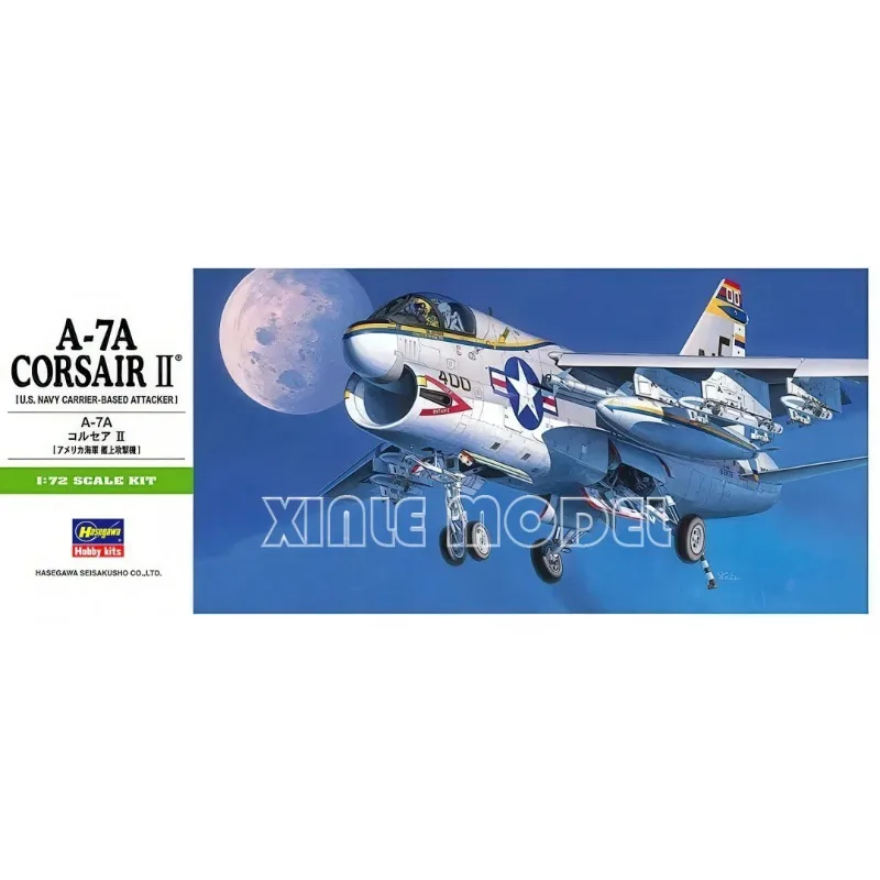 Hasegawa Scale Model Kit 00238 A-7A Corsair II [U.S. Navy Carrier-Based Attacker] 1/72 DIY Toy