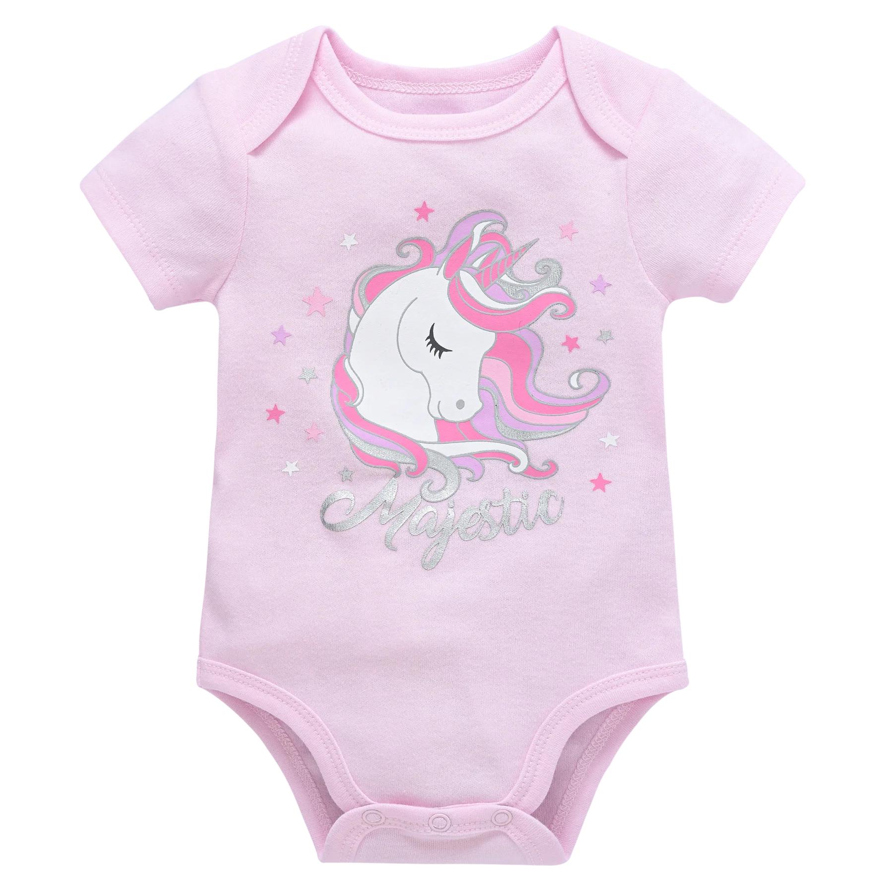 1/3/5 Stuks Baby Rompertjes Meisjes Roze Kleding Pasgeboren Bodysuit 100 Katoenen Meisjes Eenhoorn Pyjama Overalls 0-12 Maanden Gratis Verzending