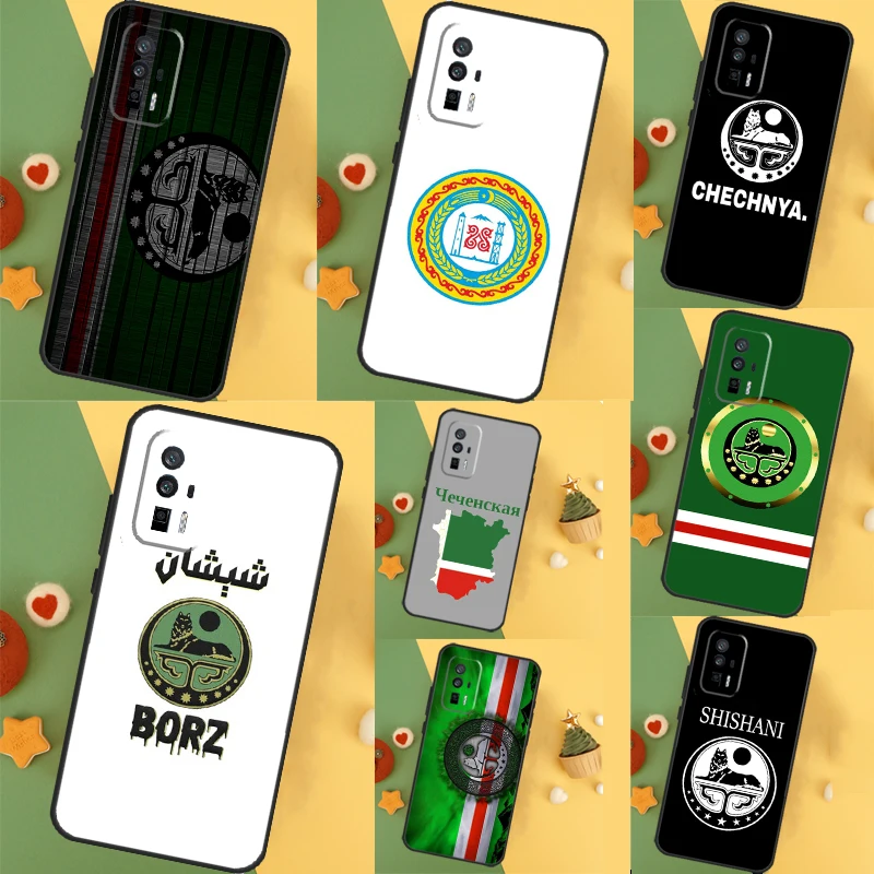  Chechnya Chechen Flag Case For POCO X3 X5 X6 F6 Pro M6 M5s F3 F5 Xiaomi 11T 12T 13T Pro 14 Ultra 12 13 Lite Cover