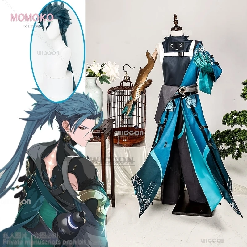 

Новая игра Wuthering Waves для взрослых женщин Jiyan аниме косплей костюм парик Ji Yan Cos рукоятка Хэллоуин праздничная одежда