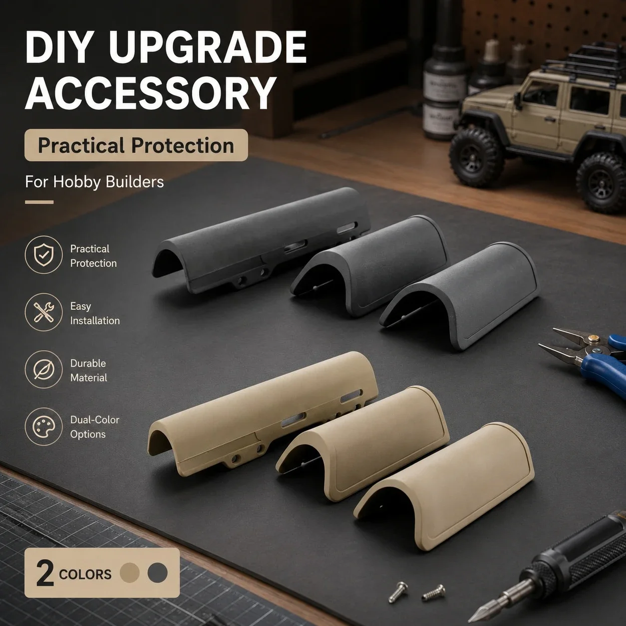 Lightweight Arc Protective Shell Hard Plastic 2 Colors Anti-drop Hobby Craft Spare Components