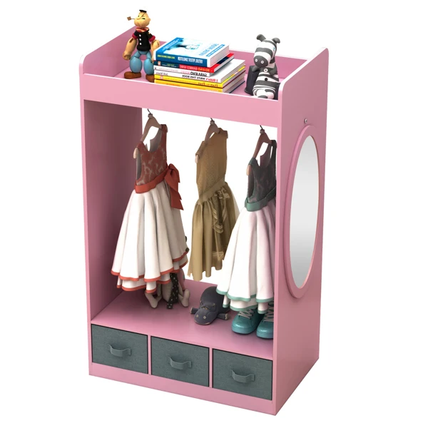 Kids Dress-Up Closet with Mirror