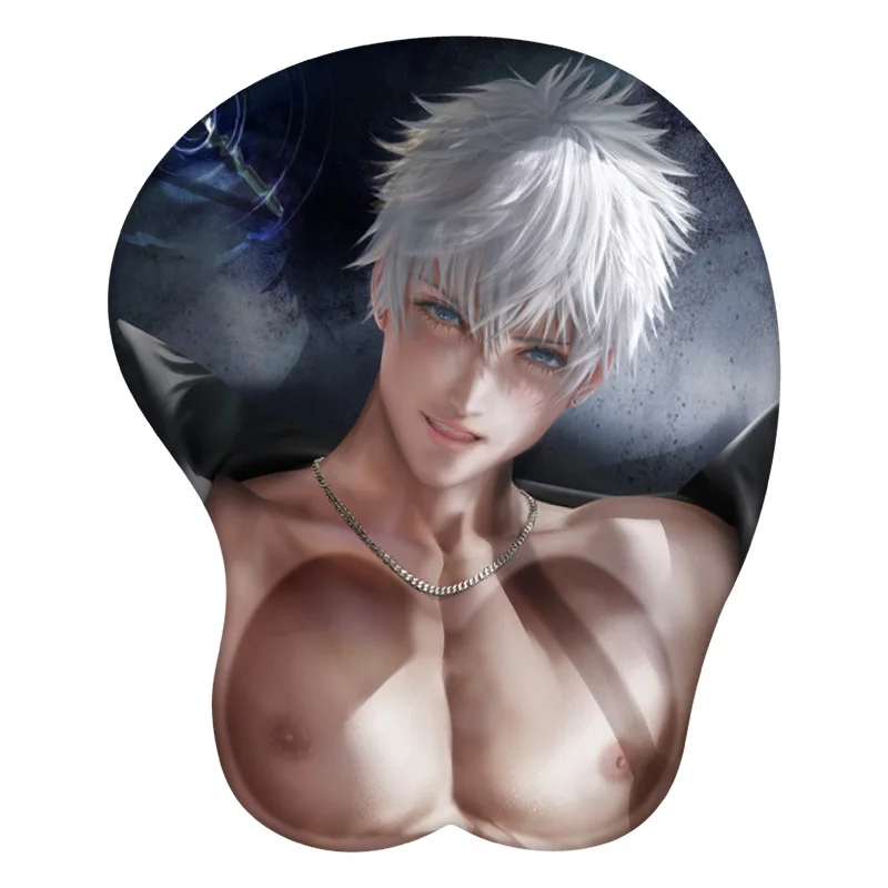

Cursemancer Gojou Satoru 3D Mouse Pad Anime Mousepad Wrist Rest Silicone Sexy Creative Gaming Mat Gift