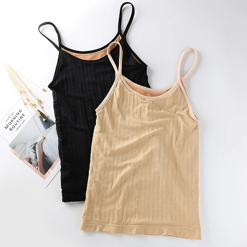 Winter Top Thermal Underwear Women Sleeveless Casual Intimate Warm Vest Thick Velvet Inner Solid Twist Thermo Shirt Camisole