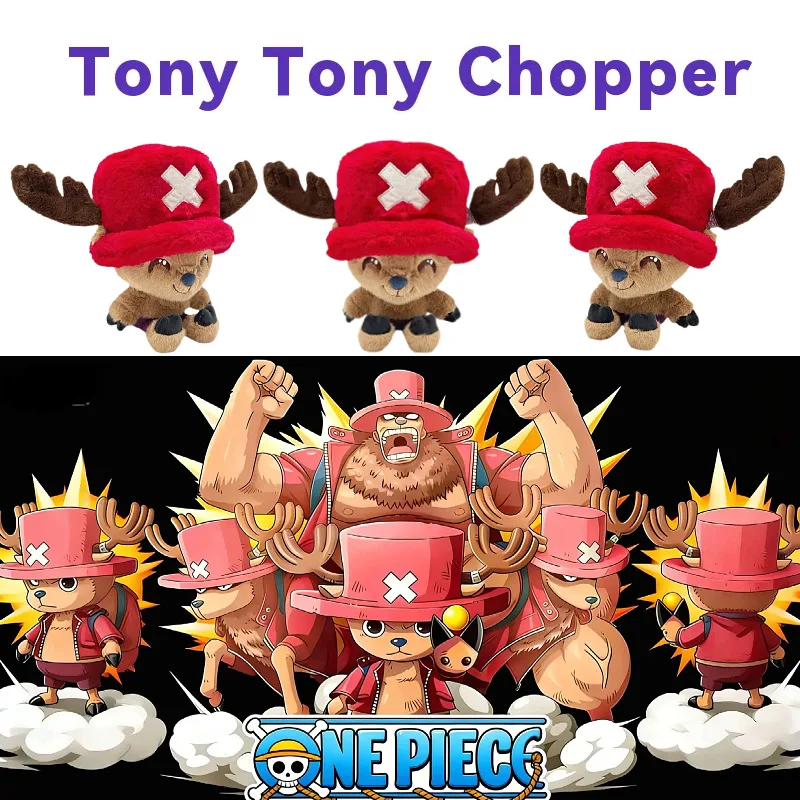 

Плюшевая кукла Тони Тони Чоппер из One Piece, 22 см, мягкая коллекционная игрушка с персонажем аниме для любителей аниме, домашний декор, подарок на день рождения