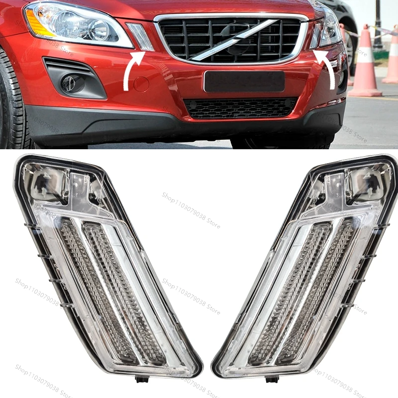 

Для Volvo XC60 2009 2010 2011 2012 2013, переднее боковое крыло автомобиля, угловой фонарь, дневные ходовые огни, указатель поворота, противотуманные фары