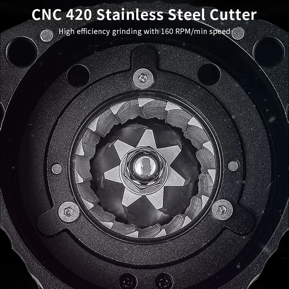 110 فولت-240 فولت CAFEMASY الذكية مطحنة القهوة الكهربائية الصغيرة 420 الفولاذ المقاوم للصدأ التلقائي الفول مطحنة المحمولة ماكينة إسبريسو طاحونة #3