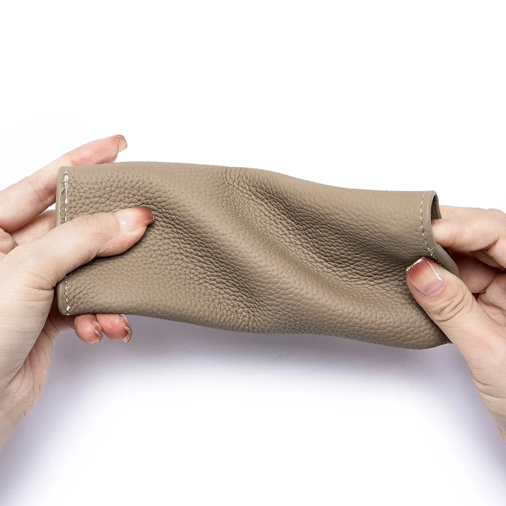 Genuine Leather Reading Glasses Bag Case For Man Women Student Sunglasses Storage Holder Pouch Eyeglasses Box Eyewear Protector