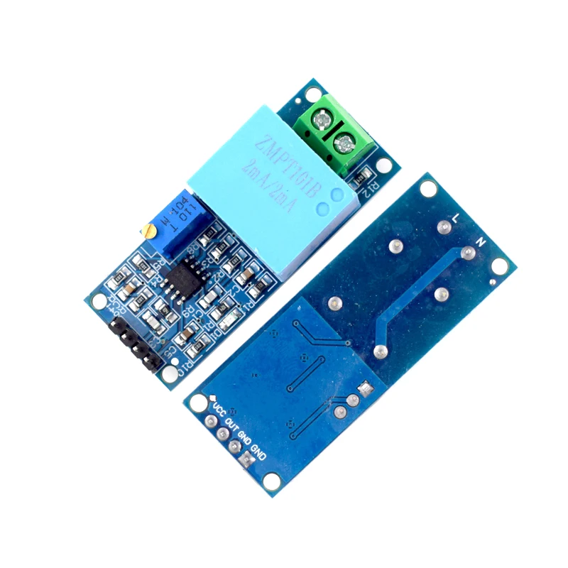 ZMPT101B مستشعر جهد إخراج التيار المتردد أحادي الاتجاه لوحدة محول الجهد النشط أحادي الطور لاردوينو ميجا zmpt101b 2mA