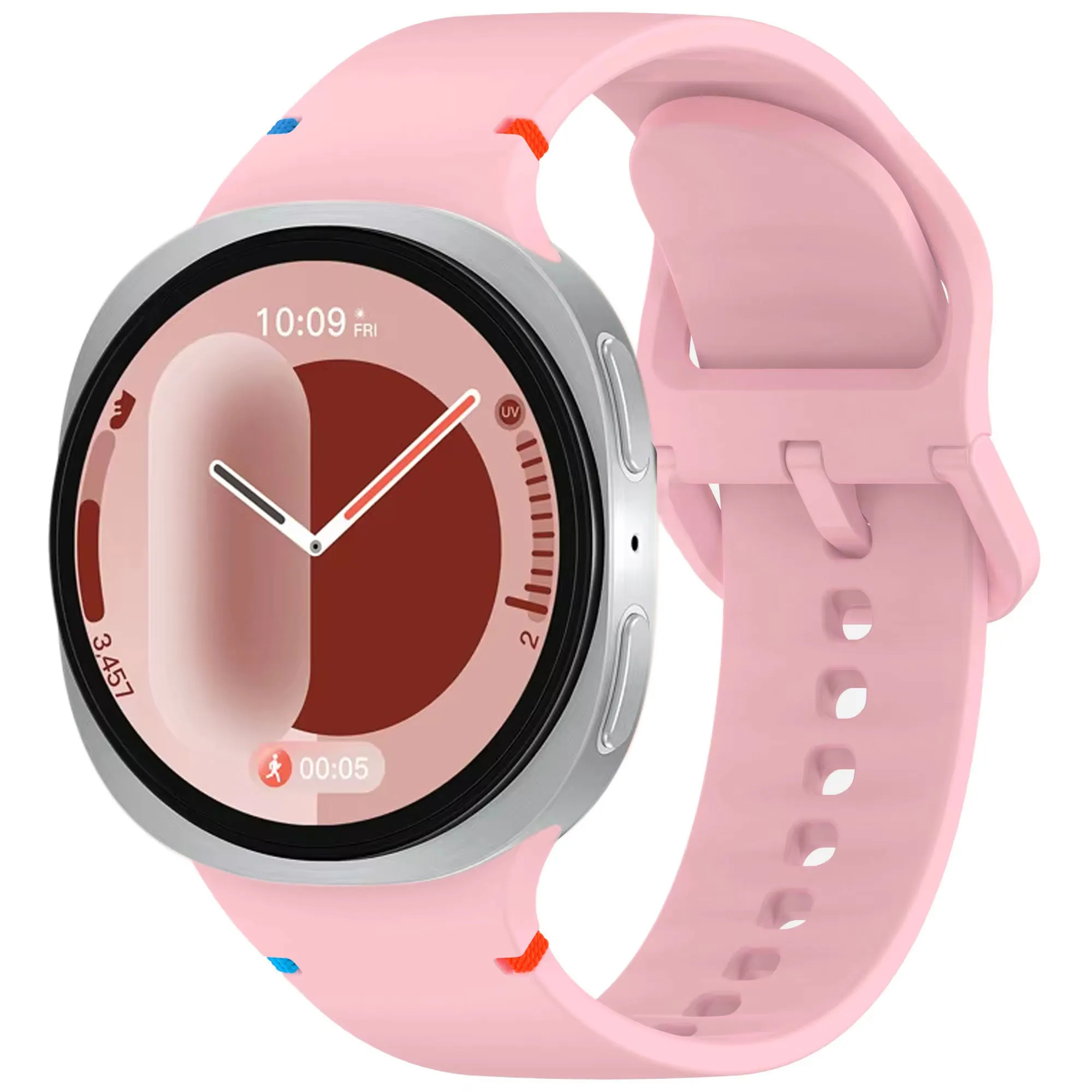 Official Silicone Watchband For Samsung Galaxy Watch 8 40mm 44mm 1:1 Sports Bracelet Wristband Galaxy Watch 8 Classic 46mm Belt