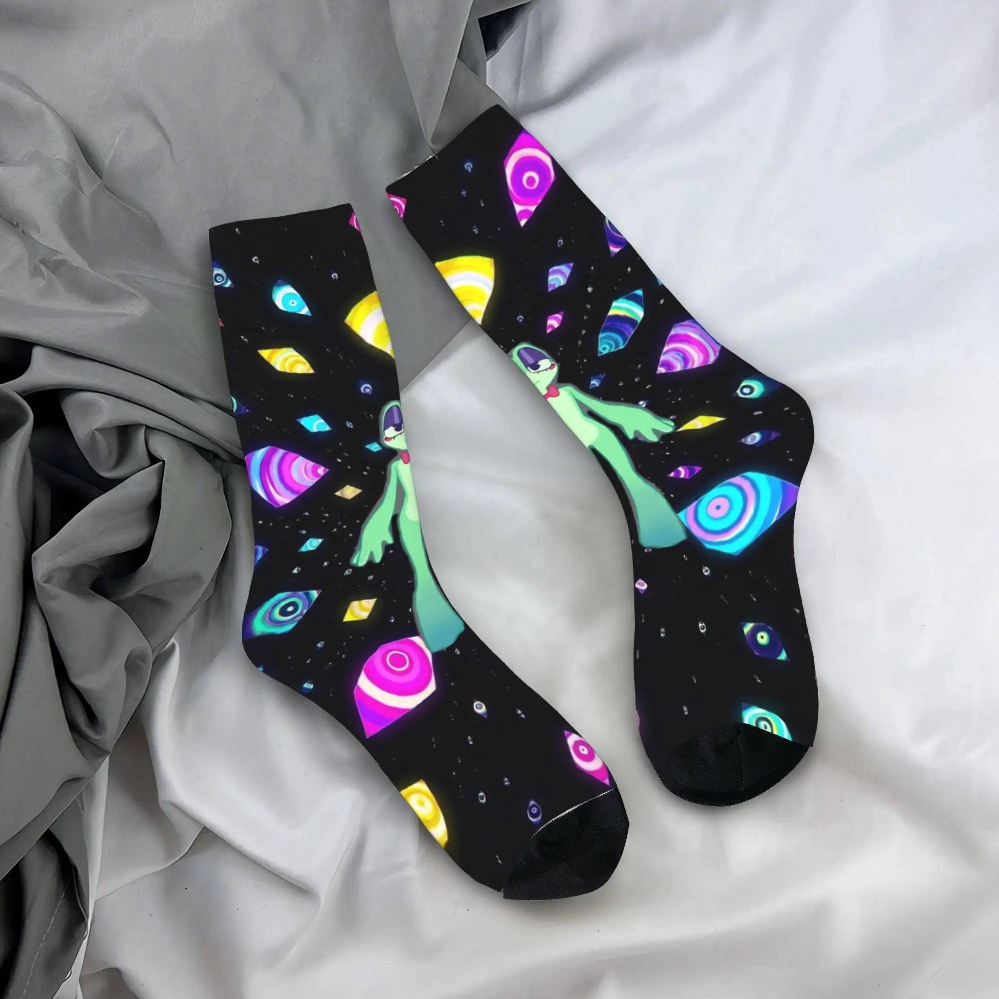 Winter Warm Funny Women Men Cartoon Digitals Circus Socks  Breathable Basketball Socks
