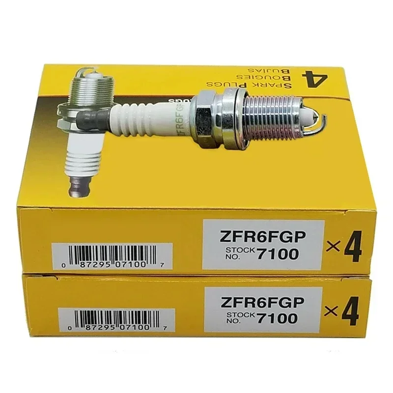 

4/6pcs 7100 ZFR6FGP Iridium Spark Plug For Acura EL 2001 2002 2003 2004 2005 Honda Civic 2001 2002 2003 2004 2005 1.7L L4 Engine