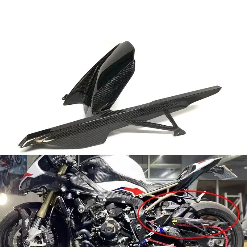 Motorcycle Front Rear Fender Hugger Tire Mudguard Cover Carbon Fiber for S1000rr 2020 6