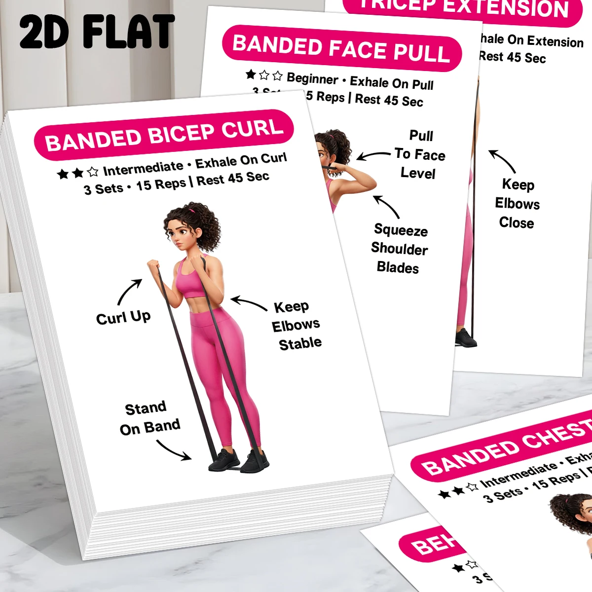 30pcs Banded Exercise Cards,Fu - đánh giá và giá Home Gym Full Setup