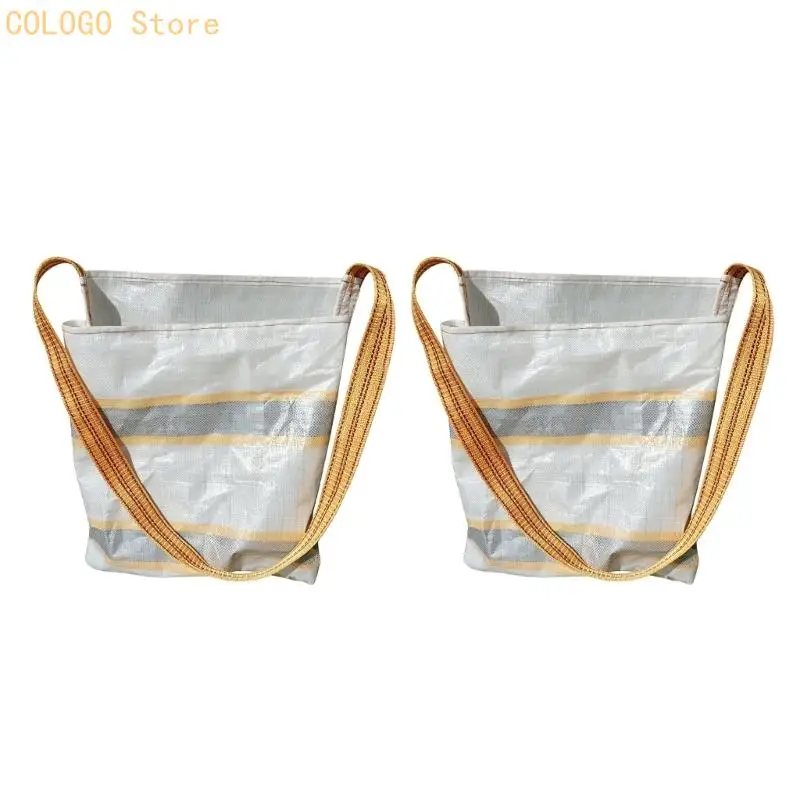 Lightweight Waterproof Produce Picking Collector Storage Bag With Comfortable Grip For Farmers Market And Family Outings D0LD