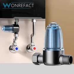 Spin Down Sediment Filter Brass Rinse Pre-Filtration Water Filteration System For Shower Prevent Impurity Bathroom Accessories