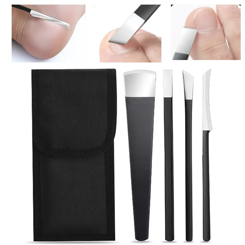 

3/4pcs Manicure Pedicure Tools Toe Nail Pedicure Knife Kit Dead Skin Remover Scraper Foot Callus Rasp Files Foot Care Tools ﻿