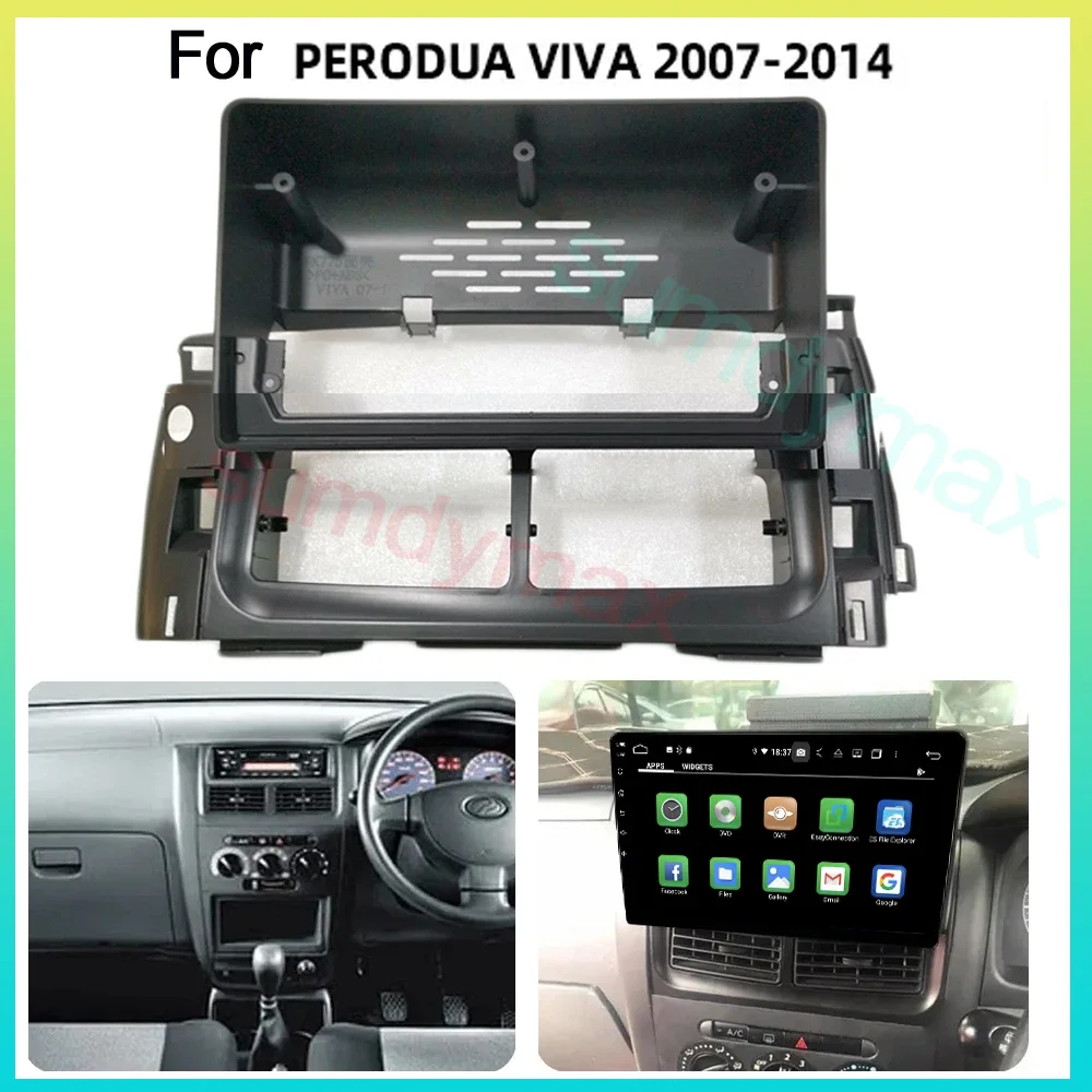 

9 inch 2Din Android Car Radio Fascia Frame Adapter Power Cable For Perodua Viva 2007-2014 Mounting Facia Frame Kit