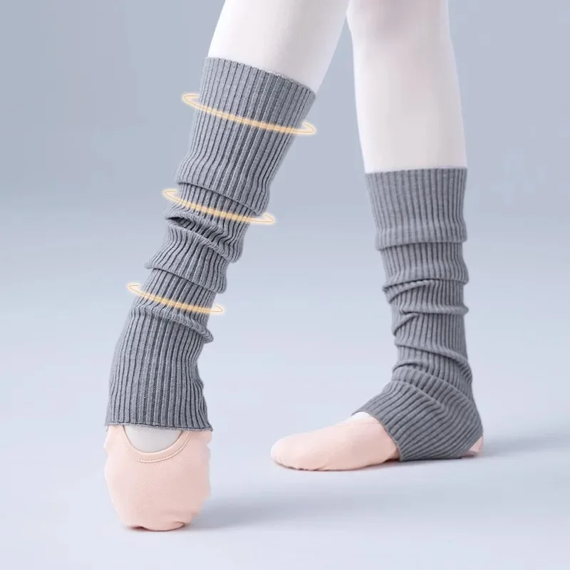 Damskie ocieplacze na nogi Winter Girl Female Leg Cover for Gym Fitness Y2k Wool Latin Dance Ballet Yoga Loose Socks Long Stocking