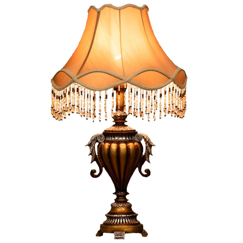 

46x72cm Large Vintage Retro Resin Table Lamp For Living Room Bedroom Study Room Bedside Lamp American Style Bedside Lamp