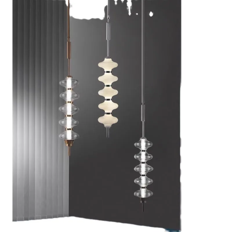 الحديثة الفرنسية ضوء غرفة نوم فاخرة السرير مصباح لغرفة المعيشة الشمال كريم الزجاج الأمامي الثريا الزخرفية