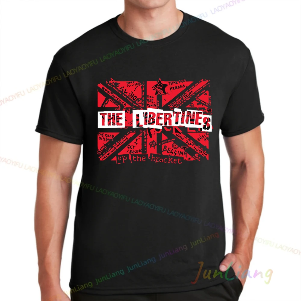 The Libertines Band Top Y2k Clothes for Women Indie Rock Punk Rock Post-punk Revival Woman Clothing 100% Cotton T-shirts Goth
