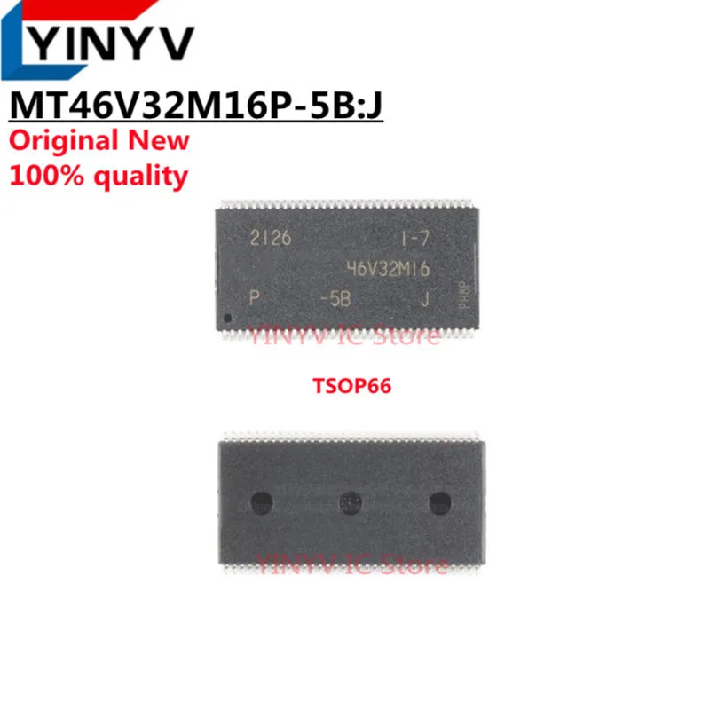 5-20Pcs MT46V32M16P-5B:J TSOP66 MT46V32M16P-5B MT46V32M16P MT46V32M16 46V32M16 512Mb DDR SDRAM memory storage chip 100% new