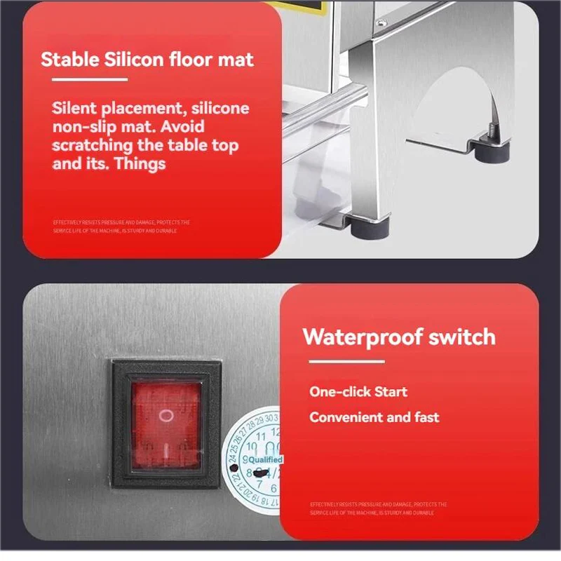 قطاعة خضراوات تجارية من الفولاذ المقاوم للصدأ قطاعة فواكه متعددة الوظائف مع محرك نحاسي نقي معدات مطاعم 200 كجم/ساعة