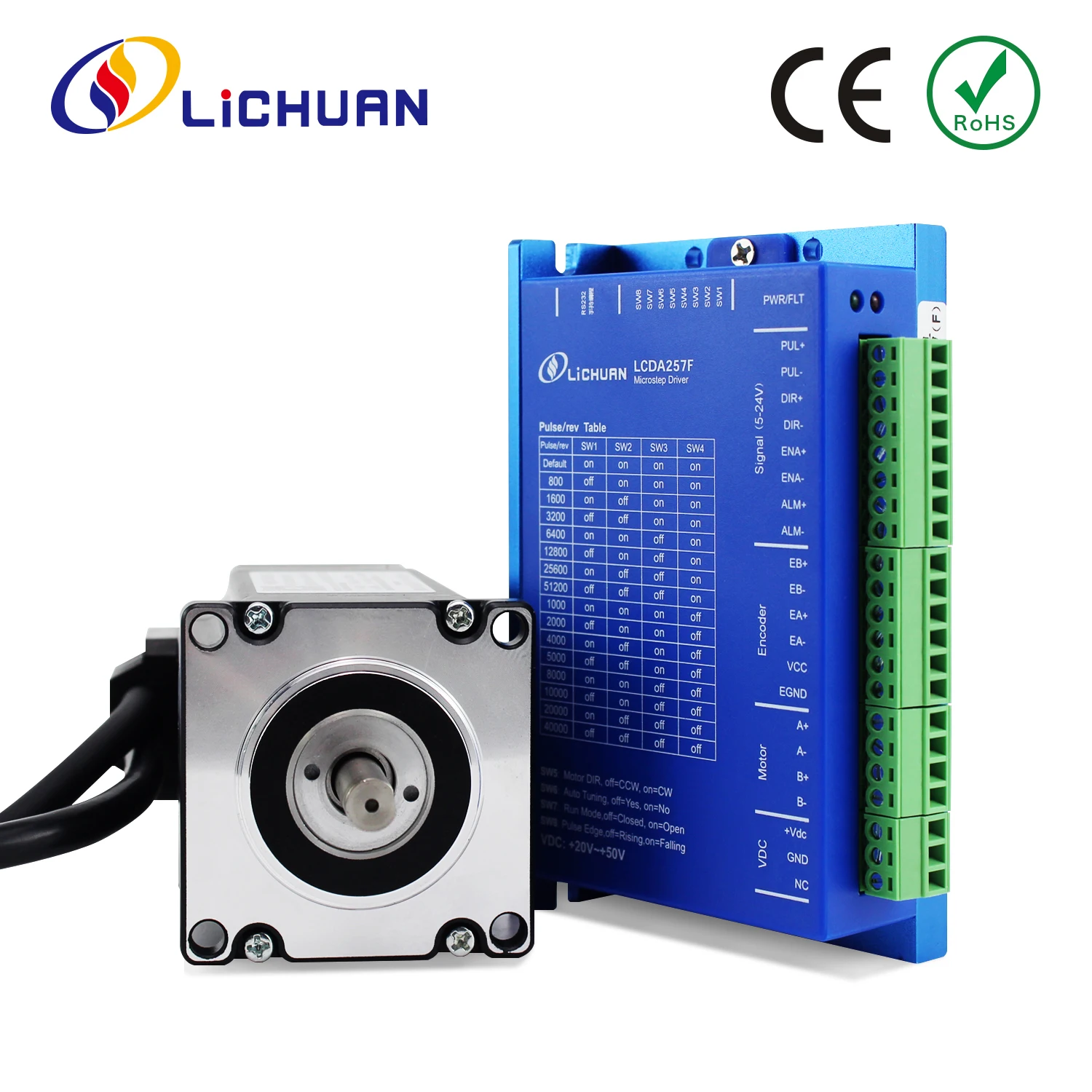 

Hot Selling 1/1.5/2N.m DC Closed Loop Stepper Motors Drivers 2 Phase Nema23 DC Closed Loop Stepper Driver Controller Motor Kit