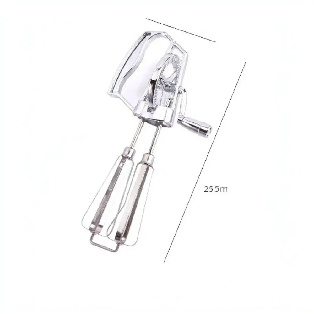 Kitchen Manual Egg Whisk Hand Crank Double Wheel Beater For Baking Cake Cream Mixing Practical Cooking Tool Gadget