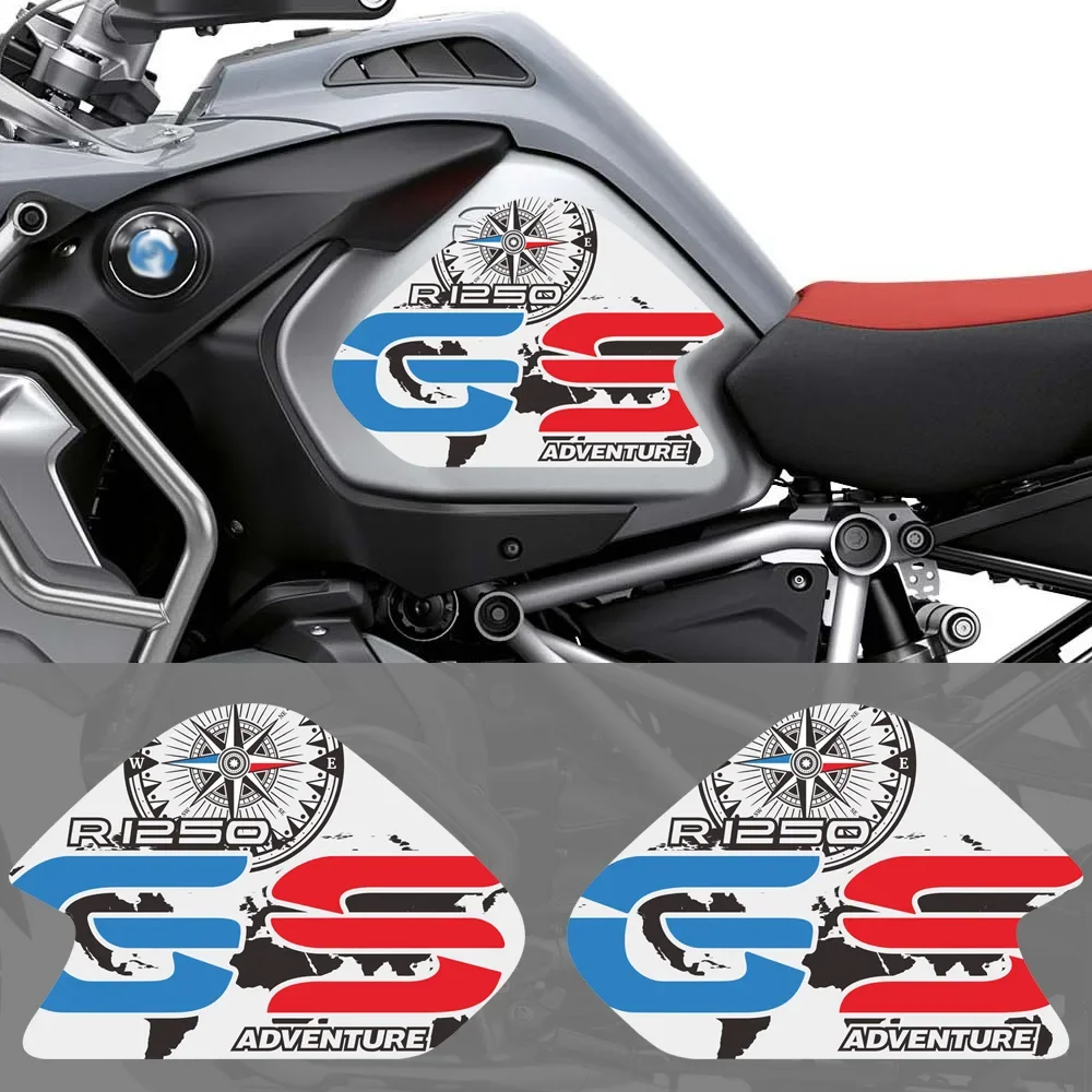 Untuk BMW HP 1250 R1250GS R1250 1250 GS ADV perlindungan petualangan GSA stiker sepeda motor pelindung bantalan tangki minyak bahan bakar Gas 2019 2020