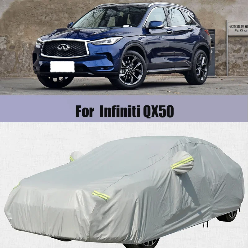 

For Infiniti QX50 Outdoor Protection Full Car Covers Snow Rain Cover Sunshade Waterproof Dustproof Exterior Car Accessories