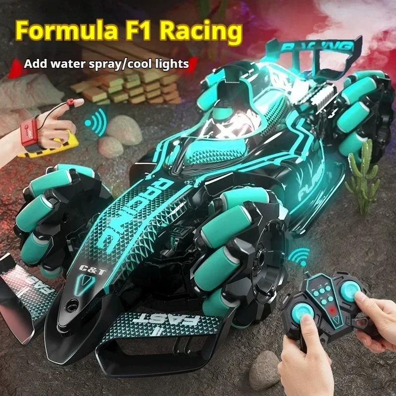 cool stuff gift:2.4G remote control car,F1 equation racing rc drift car,gesture sensing rc car,electric car fart spray,kids toys