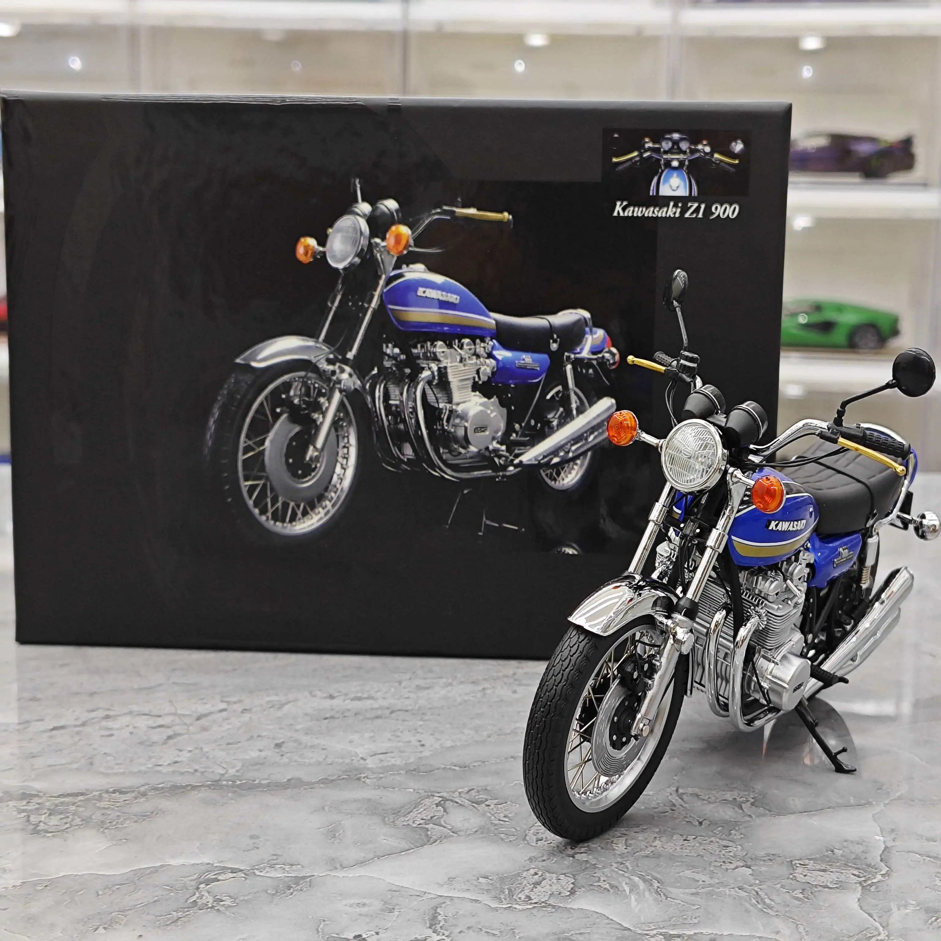Minichamps 1:12 Z1 900 SUPER 4 1972 Simulação Edição Limitada Liga de Metal Estático Modelo de Motocicleta Brinquedo Presente