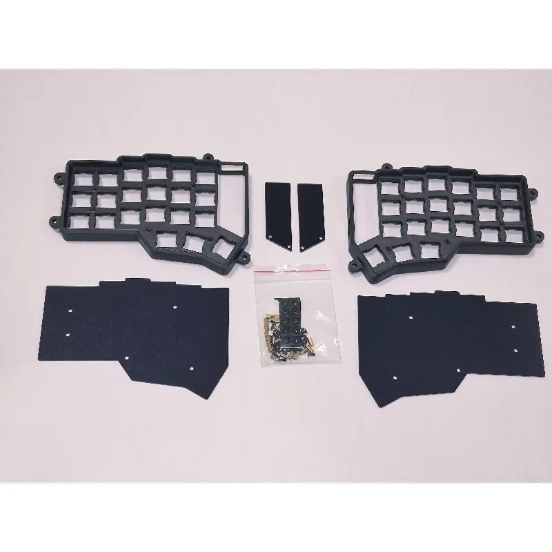 Corne Crkbd Kit custodia per tastiera divisa Piastra inferiore in acrilico personalizzata Custodia per tastiera divisa Corne V3 Cherry Tastiera meccanica clacson