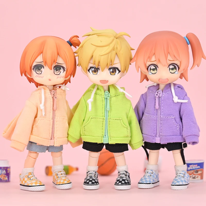 Ob11 Doll Clothes Casual Hoodie Suitable For 1/12BJD Obitsu11 Asi2.0 P9 P10 GSC YMY UFDoll Clothes Accessories