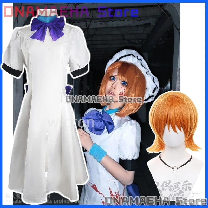 Anime Higurashi kiedy płaczą Cosplay Ryugu Rena kostium sukienka śliczne peruki Lolita na Halloween boże narodzenie dziewczyny kobieta dostosowane