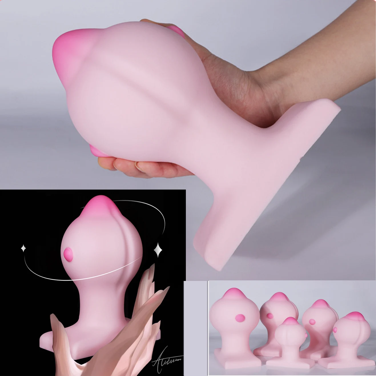 New Silicone Vagina Anus Expansion Prostate Massage Ass Dilator Super Huge Anal Plug  Dildo Anal Sex Toys For Men Women